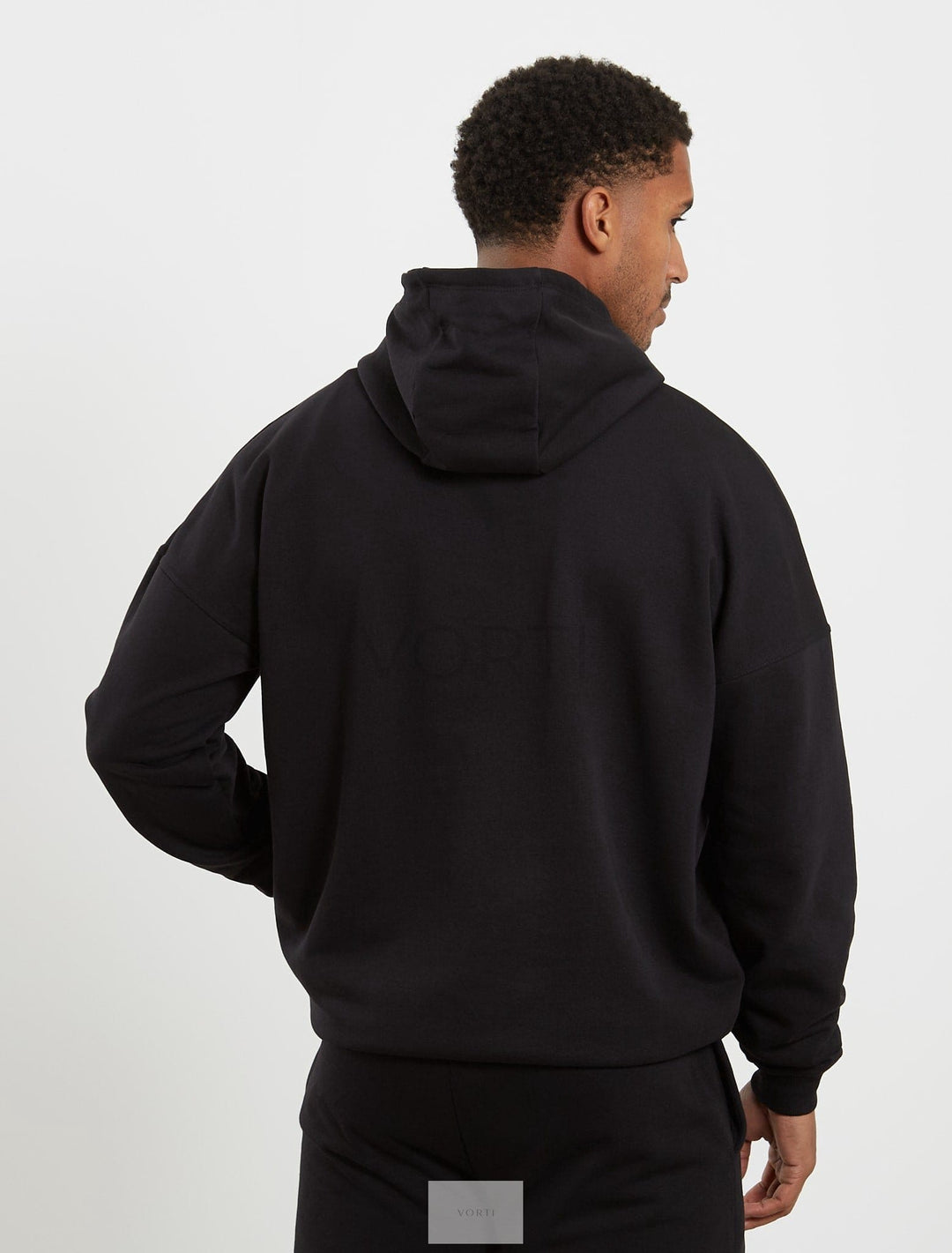 Vorti Core Loopback Hoodie - Black