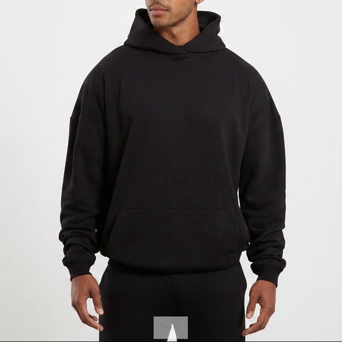 Vorti Core Loopback Hoodie - Black