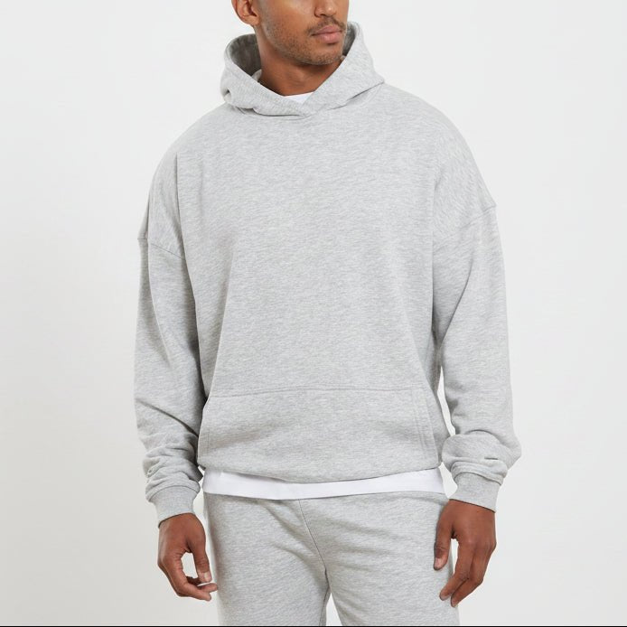Vorti Core Loopback Hoodie - Grey Marl Jackets & Hoodies - Vorti