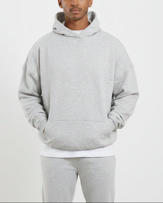 Vorti Core Loopback Hoodie - Grey Marl Jackets & Hoodies - Vorti