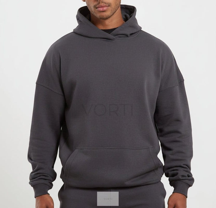 Vorti Core Loopback Hoodie - Onyx Grey