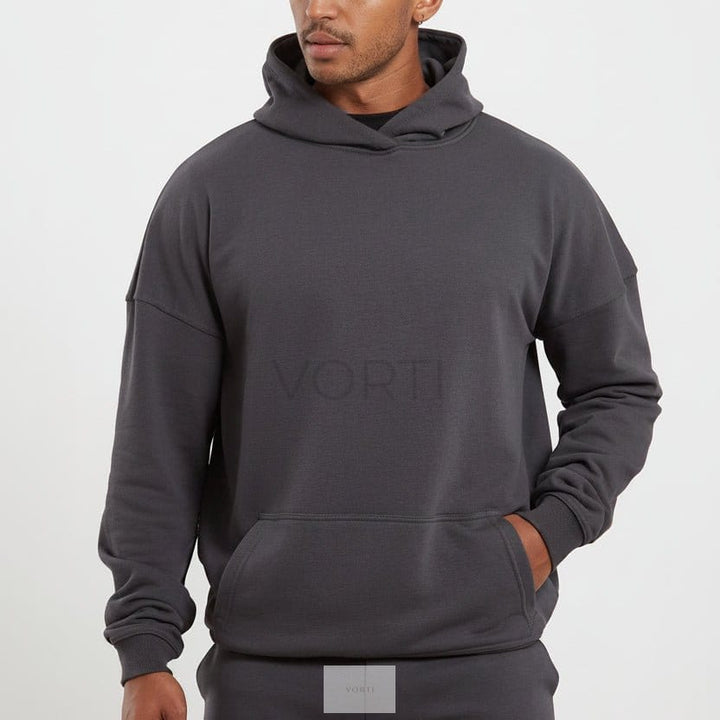 Vorti Core Loopback Hoodie - Onyx Grey