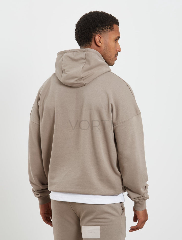Vorti Core Loopback Hoodie - Taupe
