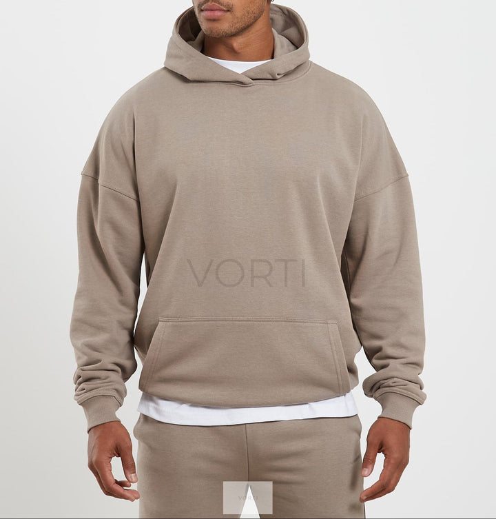 Vorti Core Loopback Hoodie - Taupe