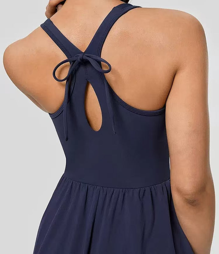 Vestido Deportivo de Tenis para Mujer sin Mangas con Sujetador Integrado