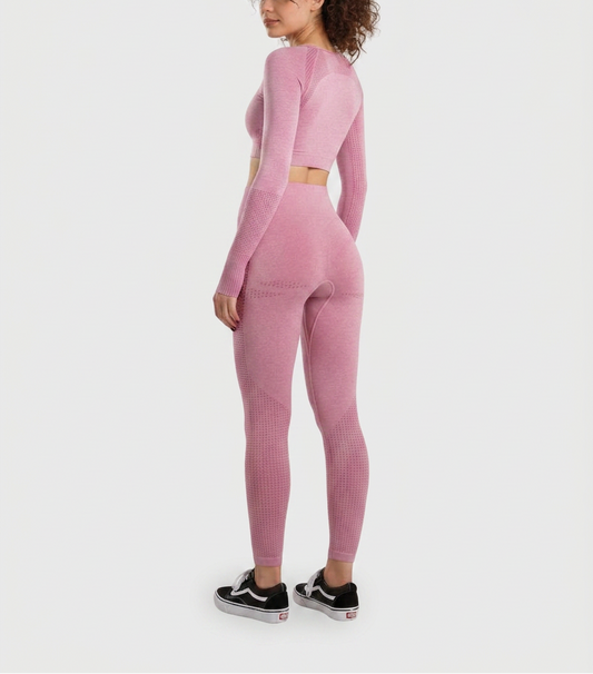 Vorti Sculpt Ribbed Set — Top & Leggings