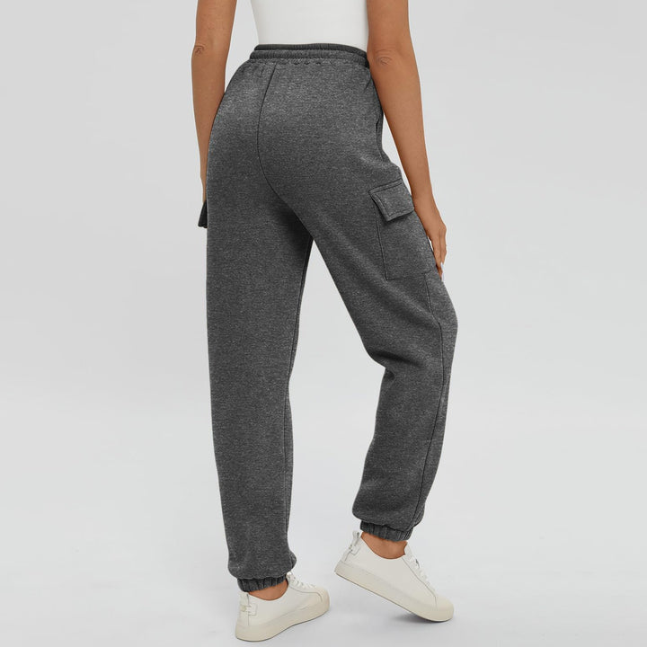 Vorti Oversized Cargo Joggers with Pockets Dark Gray