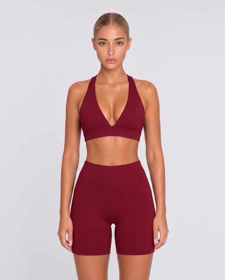 Vorti Deep V Neck Sports Bra
