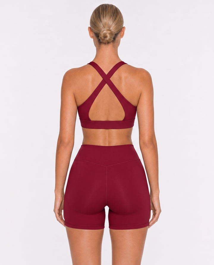 Vorti Deep V Neck Sports Bra
