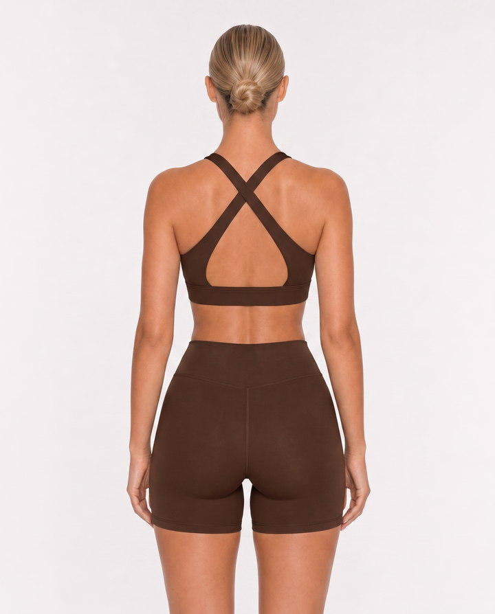 Vorti Deep V Neck Sports Bra