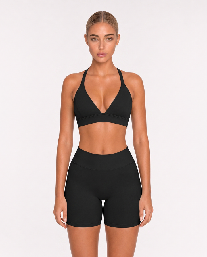 Vorti Deep V Neck Sports Bra