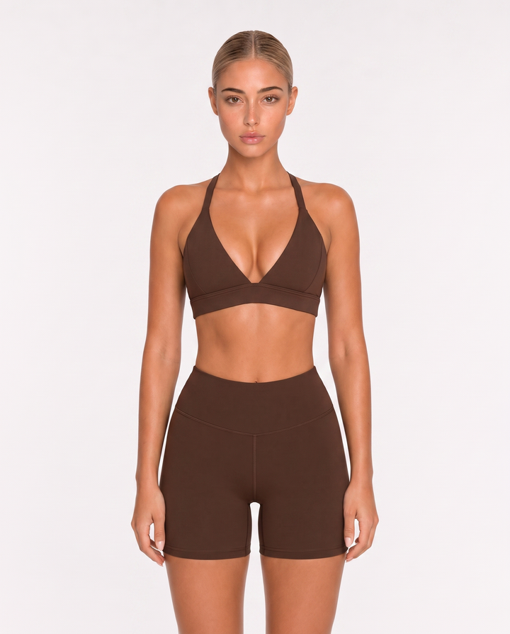 Vorti Deep V Neck Sports Bra