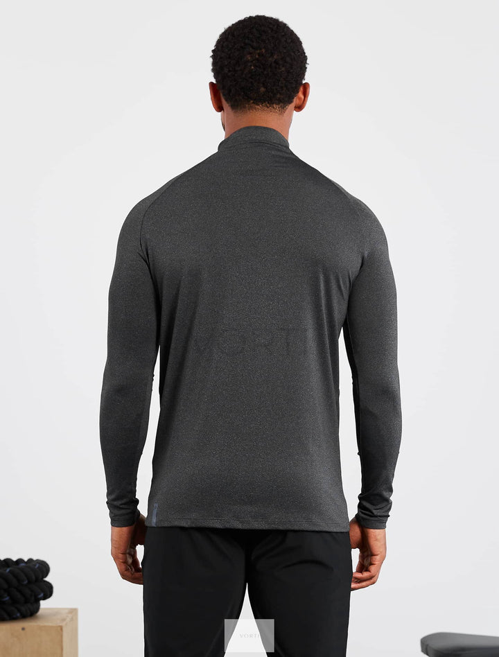 Vorti Hybrid Everyday 1/4 Zip - Black Marl