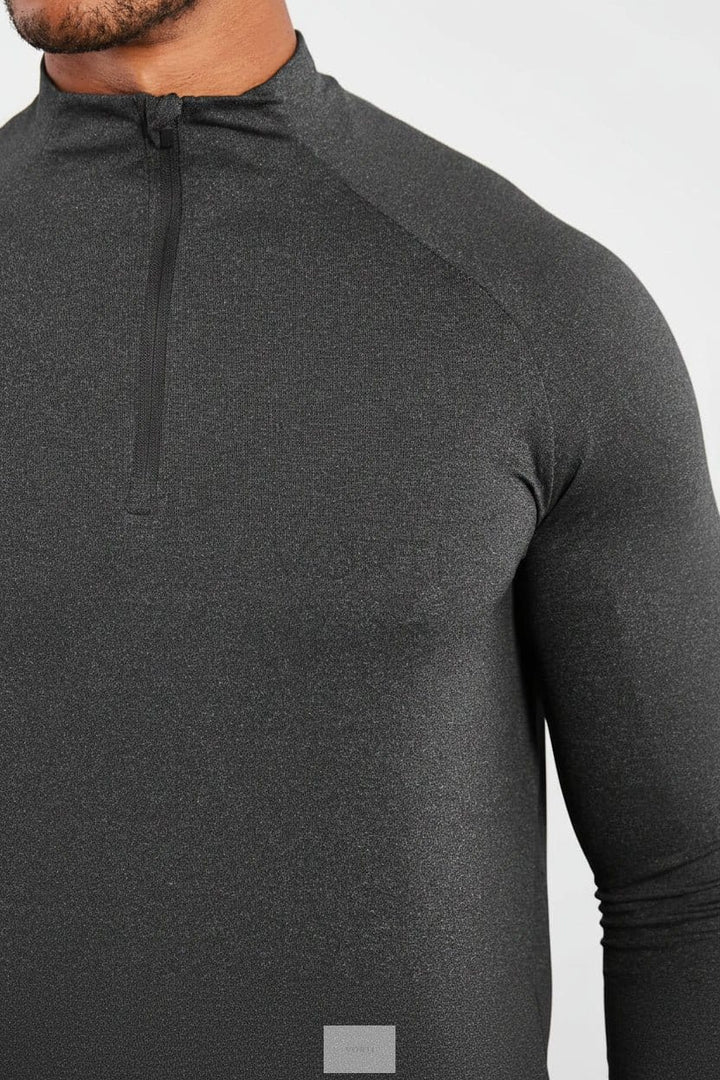 Vorti Hybrid Everyday 1/4 Zip - Black Marl