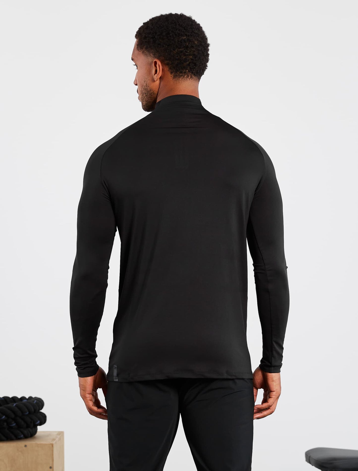 Camisola 1/4 Fecho Hybrid Everyday – Preto