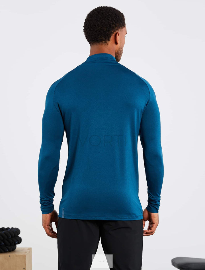 Vorti Hybrid Everyday 1/4 Zip - Blue Marl
