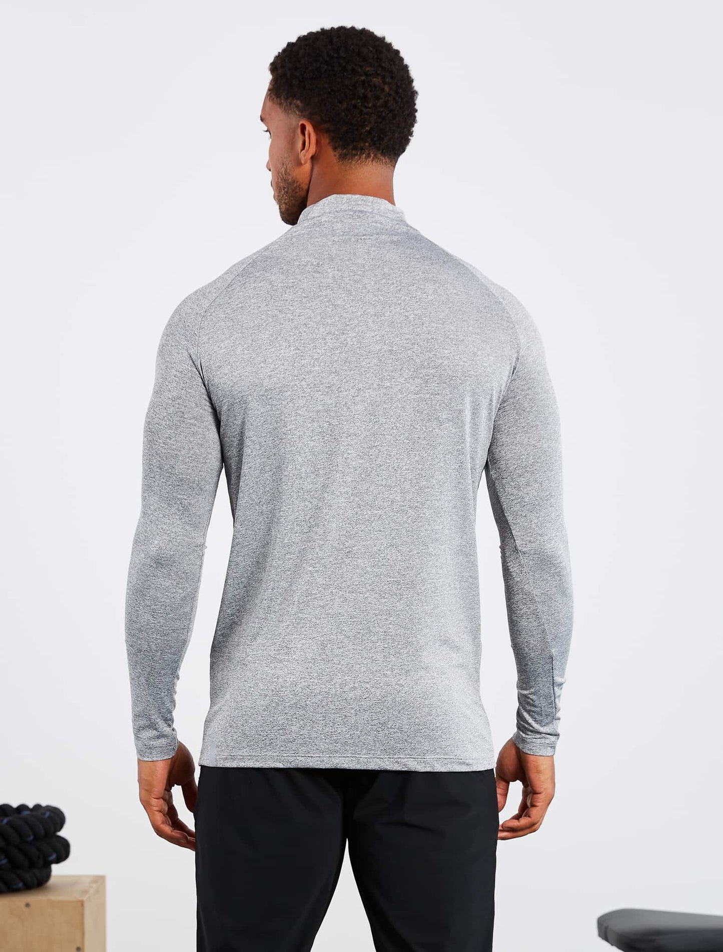 Hybrid Everyday 1/4 Fecho de Correr - Cinzento Mesclado