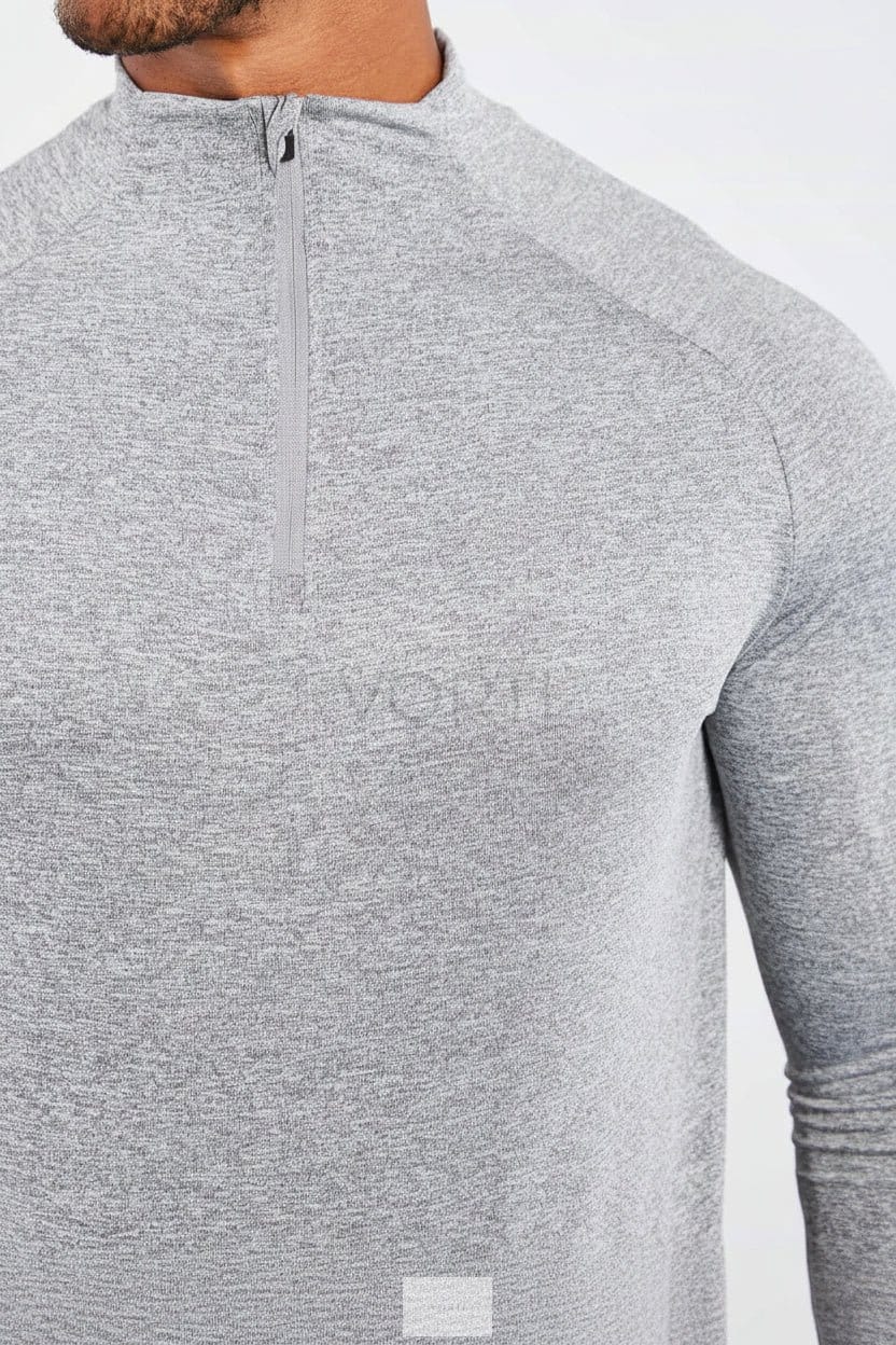 Vorti Hybrid Everyday 1/4 Zip - Grey Marl