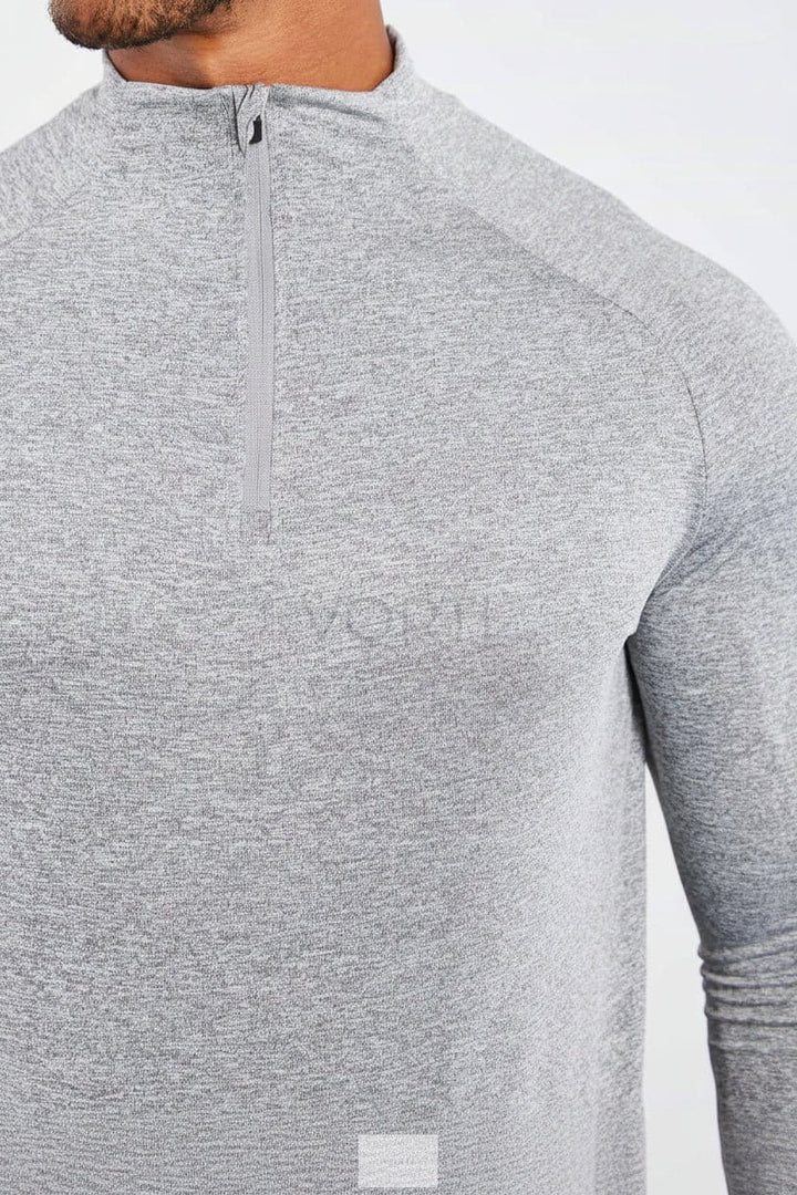Vorti Hybrid Everyday 1/4 Zip - Grey Marl
