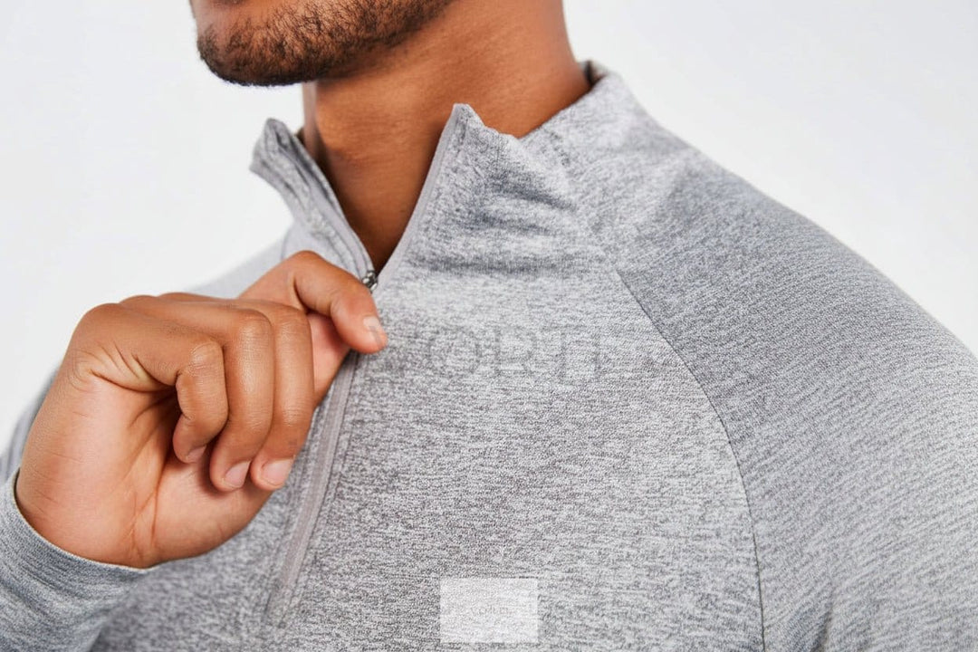 Vorti Hybrid Everyday 1/4 Zip - Grey Marl