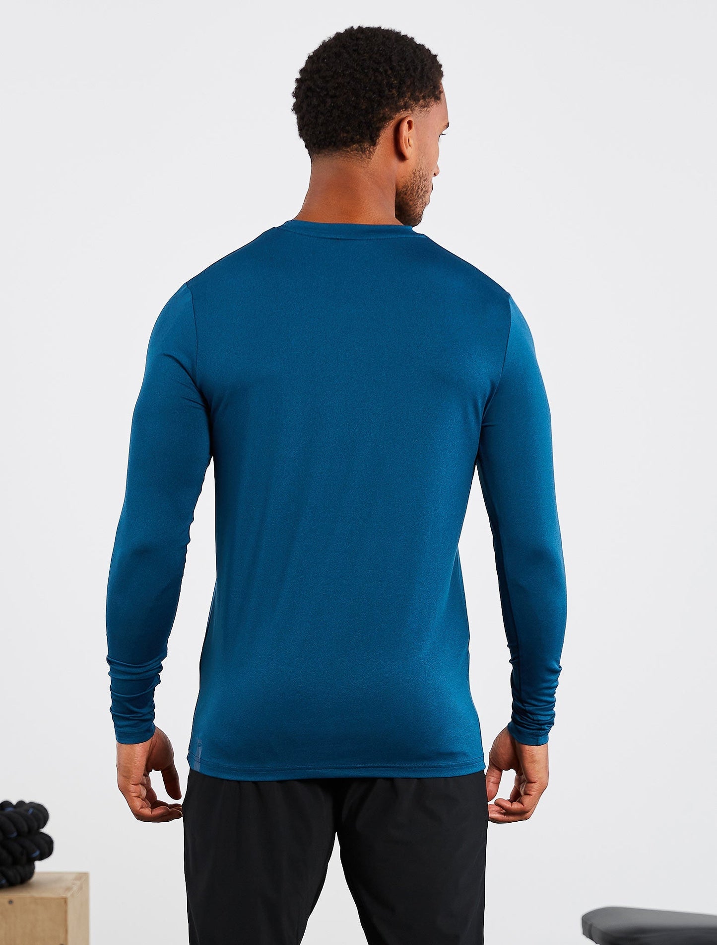 T-shirt de Manga Comprida Hybrid Everyday - Azul Mesclado
