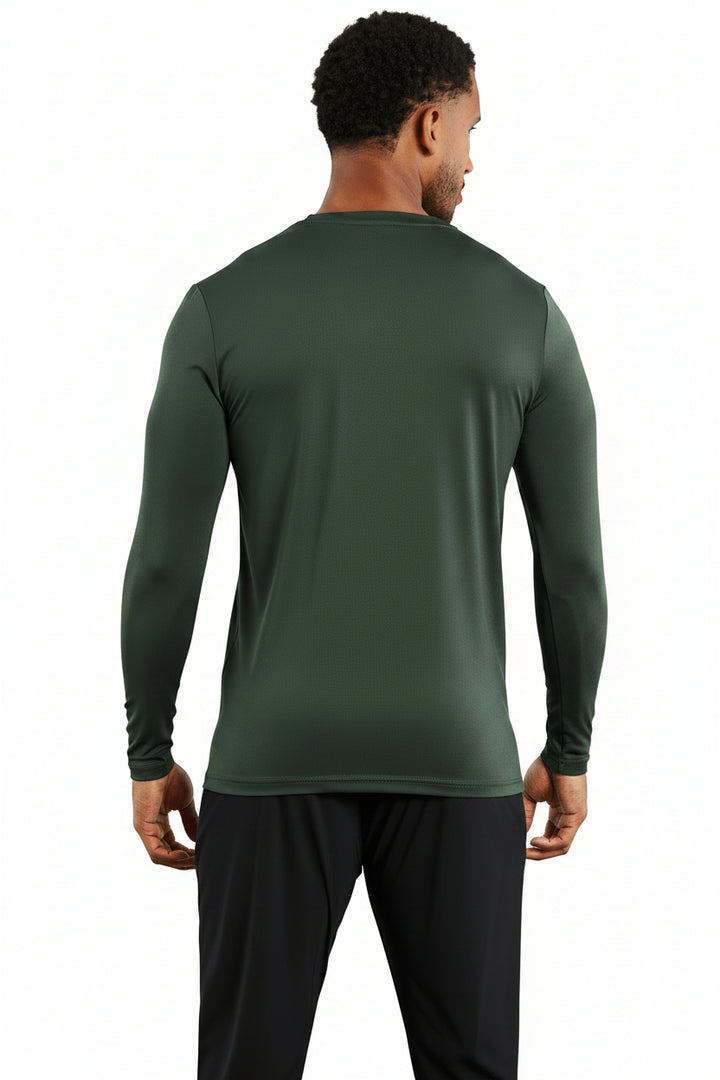 Vorti Hybrid Everyday Long Sleeve - Olive Marl