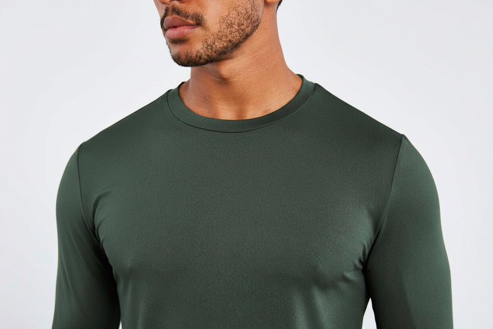 Vorti Hybrid Everyday Long Sleeve - Olive Marl