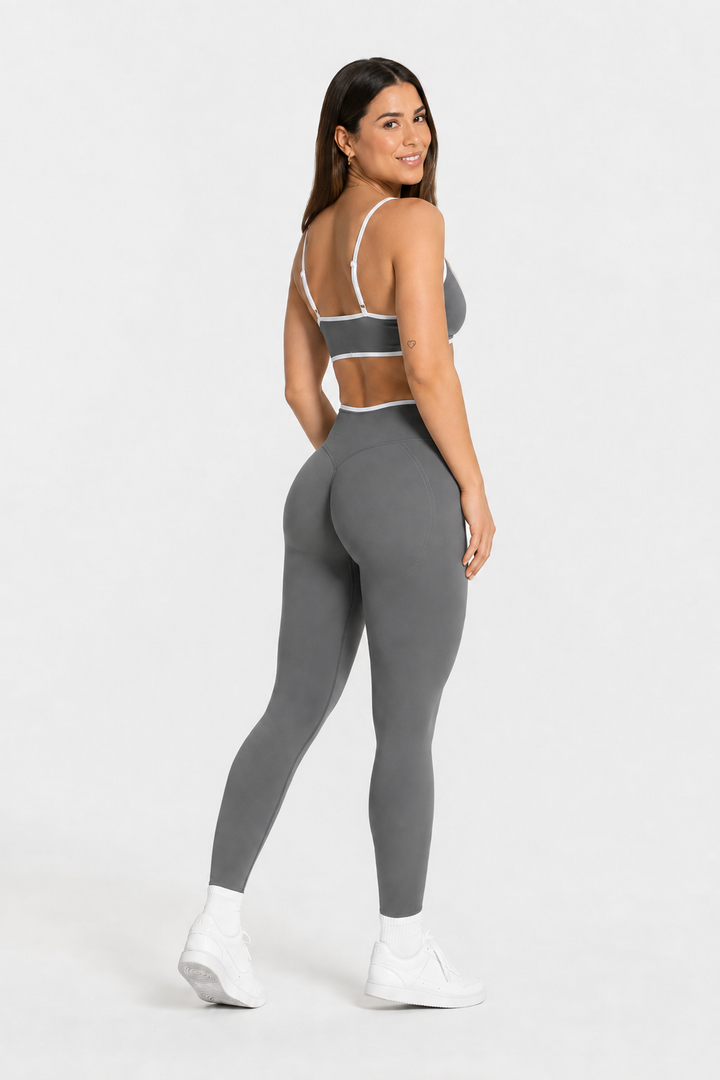 Conjunto Seamless Yoga Mujer Top y Leggings