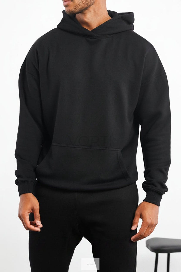Vorti Oversized Hoodie - Black