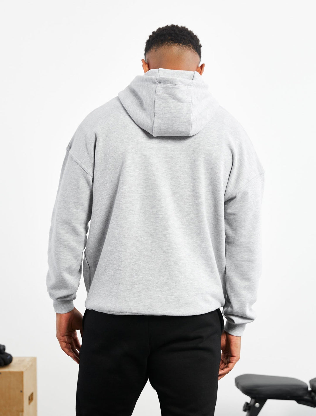 Vorti Oversized Hoodie - Grey Marl Jackets & Hoodies - Vorti