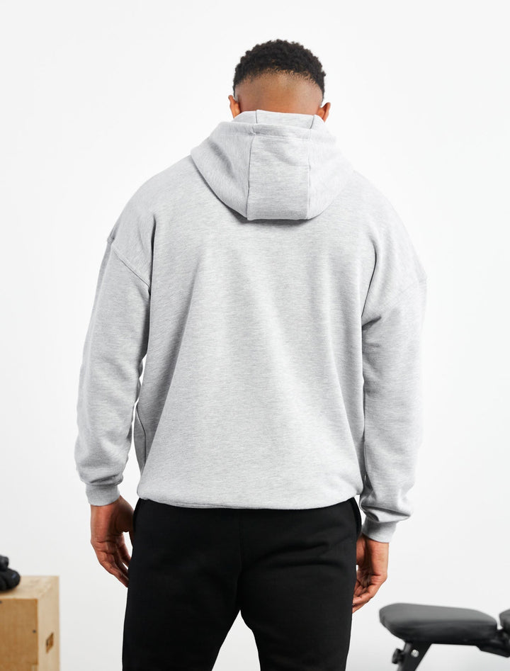 Vorti Oversized Hoodie - Grey Marl Jackets & Hoodies - Vorti