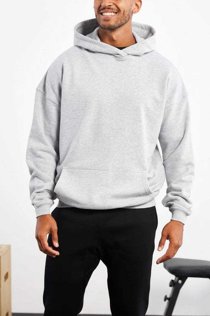 Vorti Oversized Hoodie - Grey Marl Jackets & Hoodies - Vorti