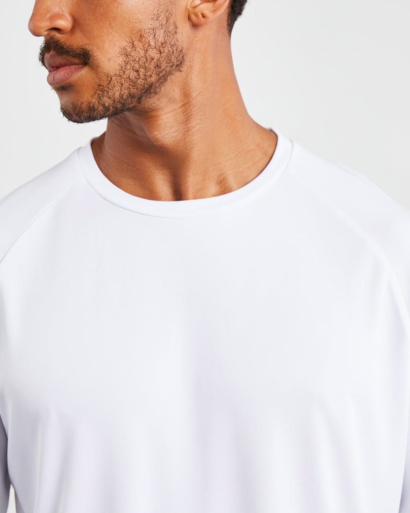 Vorti Relaxed Fit Training T-Shirt - White T-Shirts & Tops - Vorti