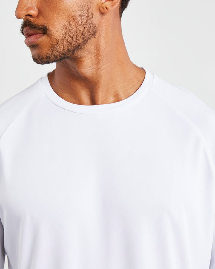Vorti Relaxed Fit Training T-Shirt - White T-Shirts & Tops - Vorti
