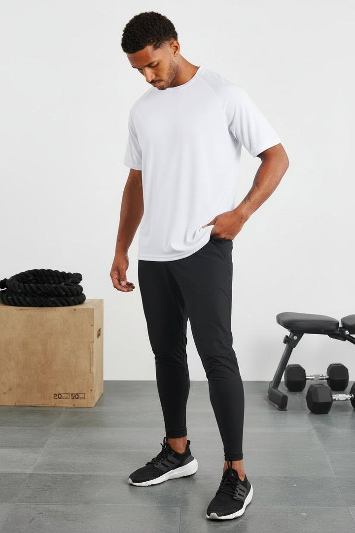 Vorti Relaxed Fit Training T-Shirt - White T-Shirts & Tops - Vorti