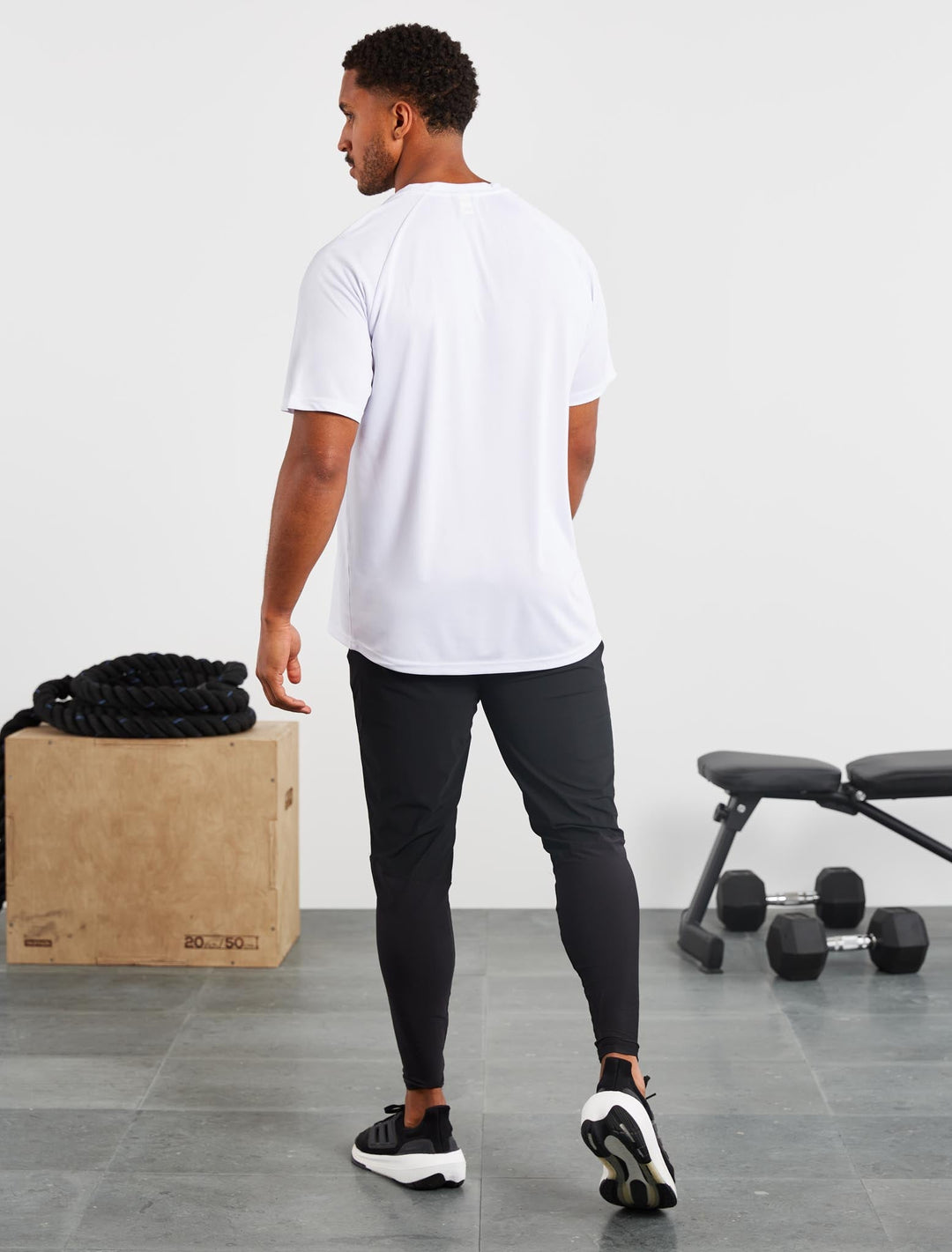 Vorti Relaxed Fit Training T-Shirt - White T-Shirts & Tops - Vorti