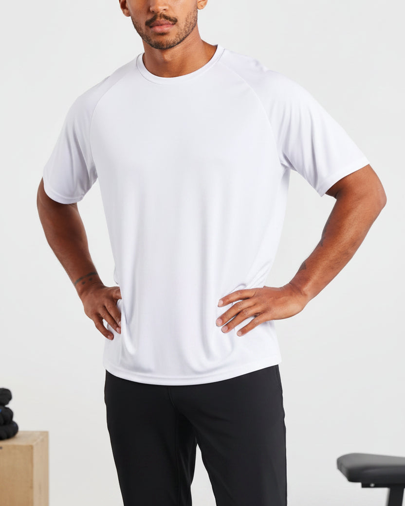 T-shirt de Treino de Corte Descontraído - Branco