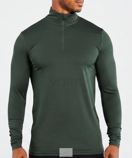 Vorti Training 1/4 Zip - Dark Green