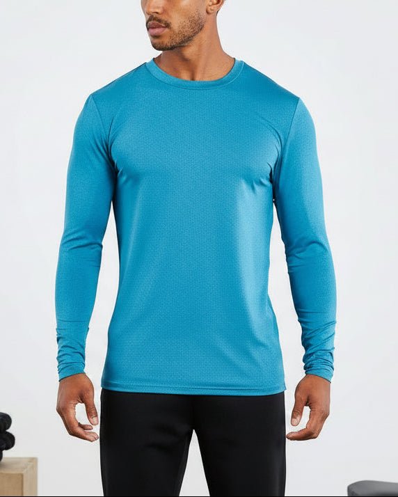 Vorti Training Long Sleeve T-Shirt - Blue T-Shirts & Tops - Vorti