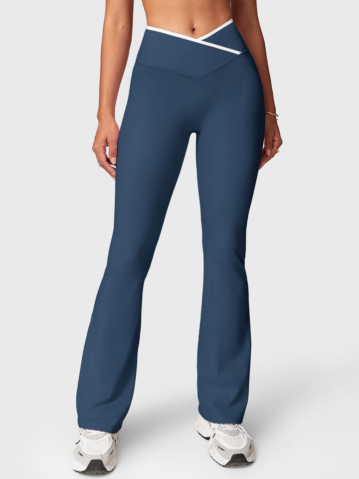 Vorti Kevie Trim Flare Leggings Leggings - Vorti