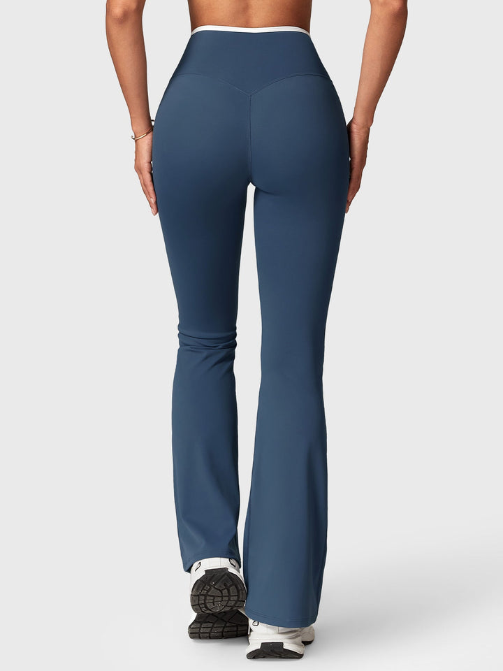 Vorti Kevie Trim Flare Leggings Leggings - Vorti