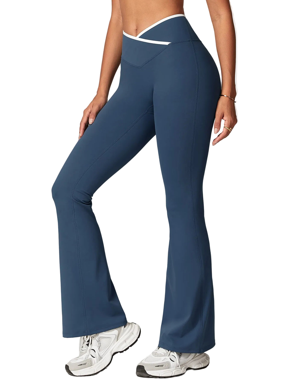 Vorti Kevie Trim Flare Leggings Leggings - Vorti