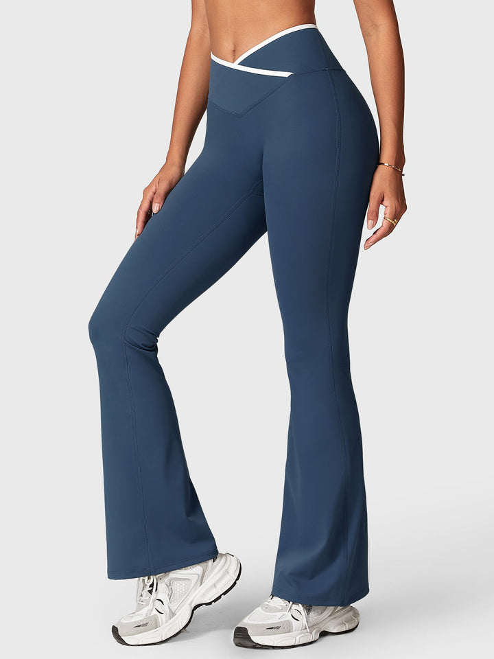 Vorti Kevie Trim Flare Leggings Leggings - Vorti