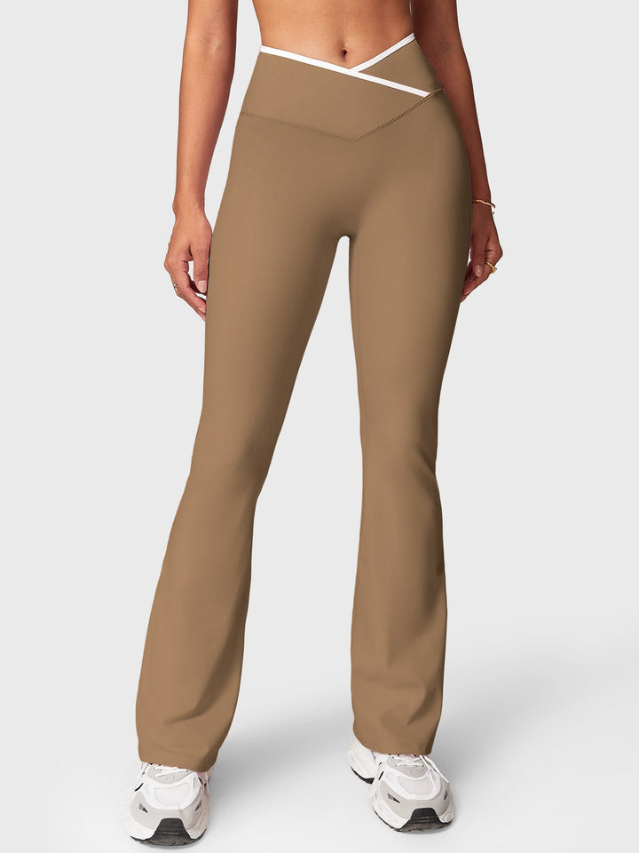 Vorti Kevie Trim Flare Leggings Leggings - Vorti