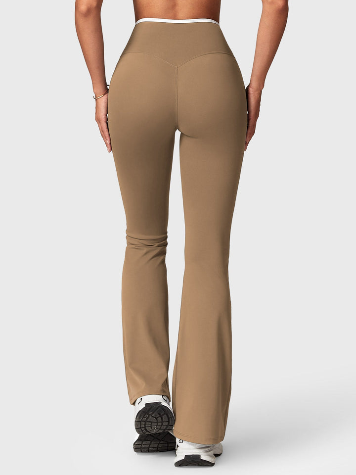 Vorti Kevie Trim Flare Leggings Leggings - Vorti