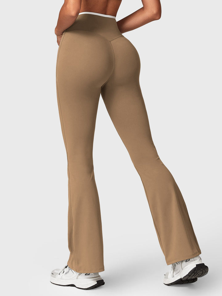 Vorti Kevie Trim Flare Leggings Leggings - Vorti