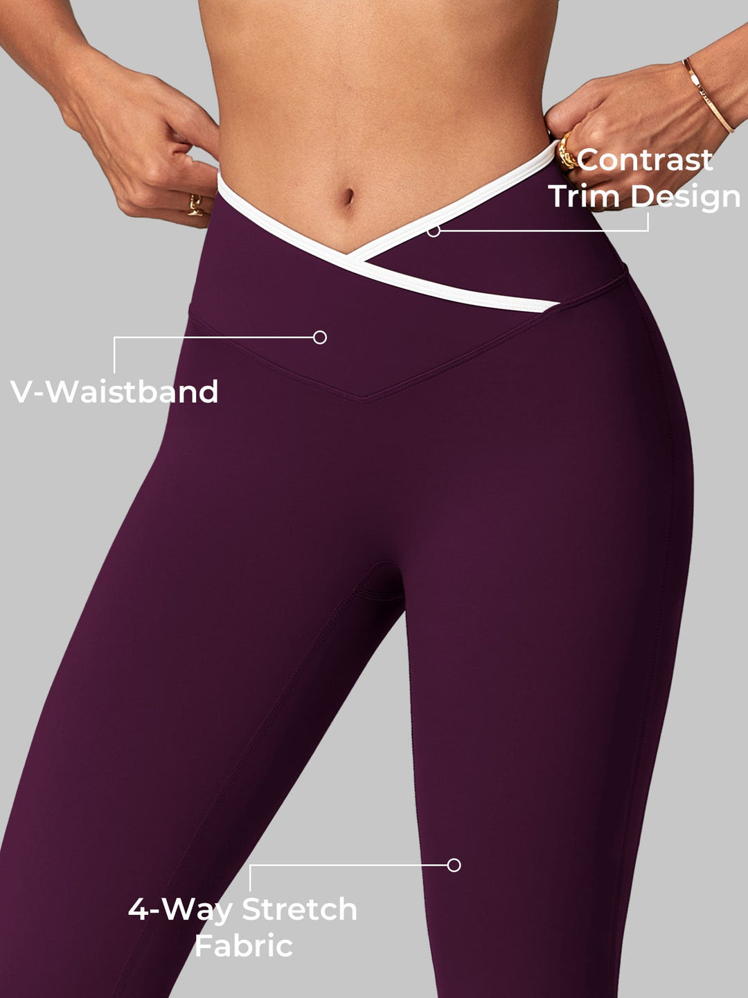 Vorti  Kevie Trim Flare Leggings