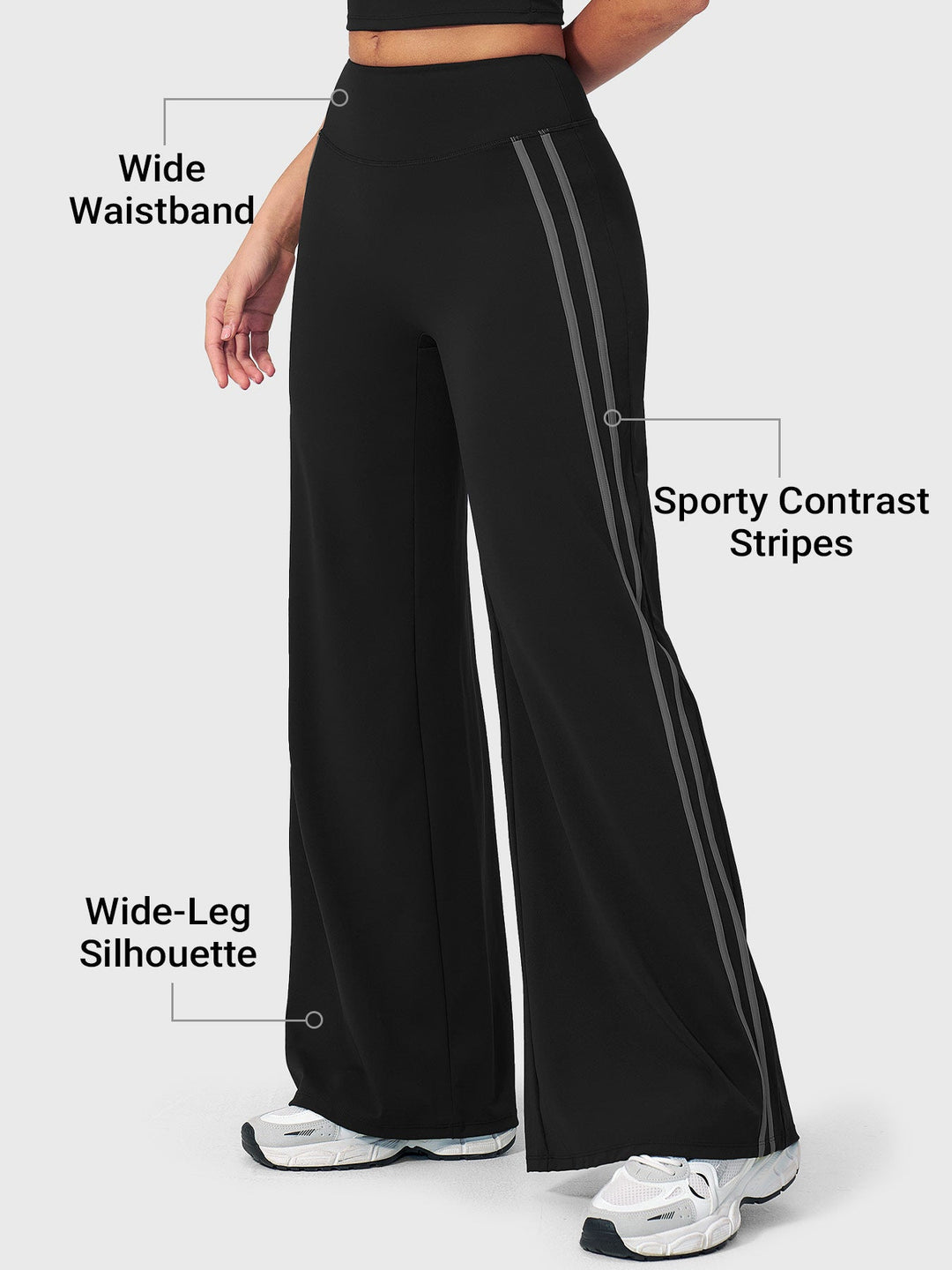 Vorti Flow Side Stripe Leggings Leggings - Vorti