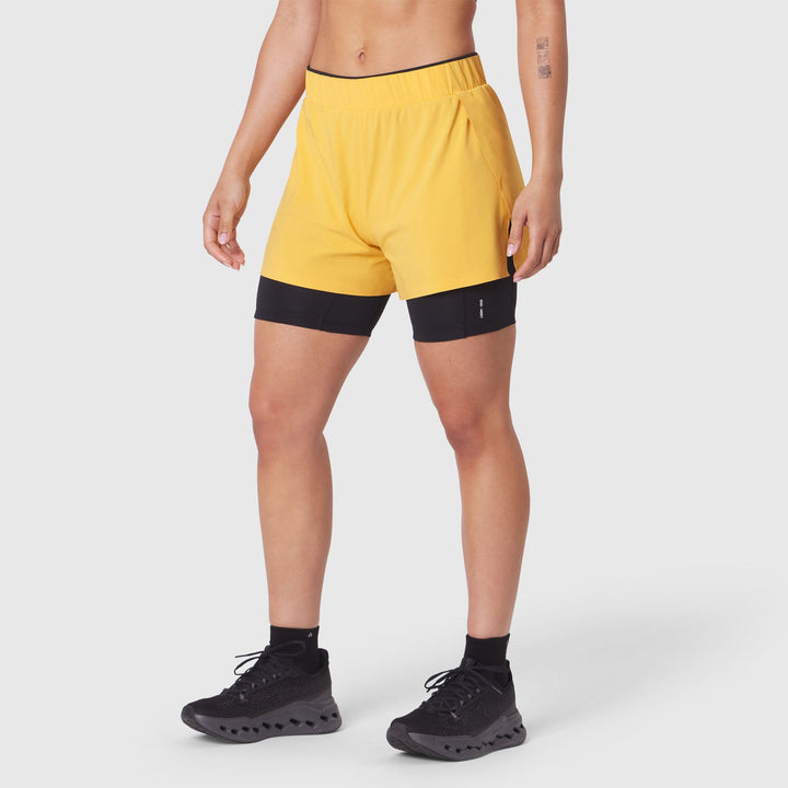 Vorti Side Split Liner Short - Amber