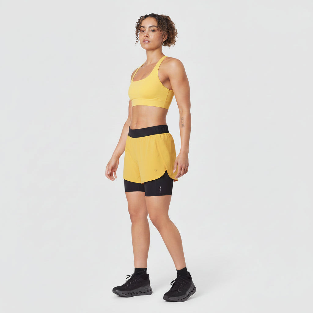 Vorti Side Split Liner Short - Amber